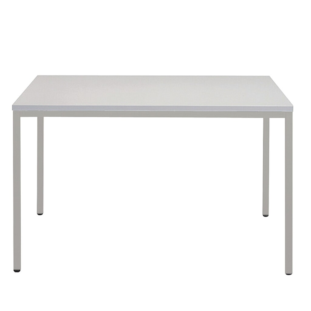 HEMMDAL Stahlrohr-Tisch, BxT 800 x 800 mm, lichtgrau Produktabbildung Nr. 1: HEMMDAL Stahlrohr-Tisch, BxT 800 x 800 mm, lichtgrau