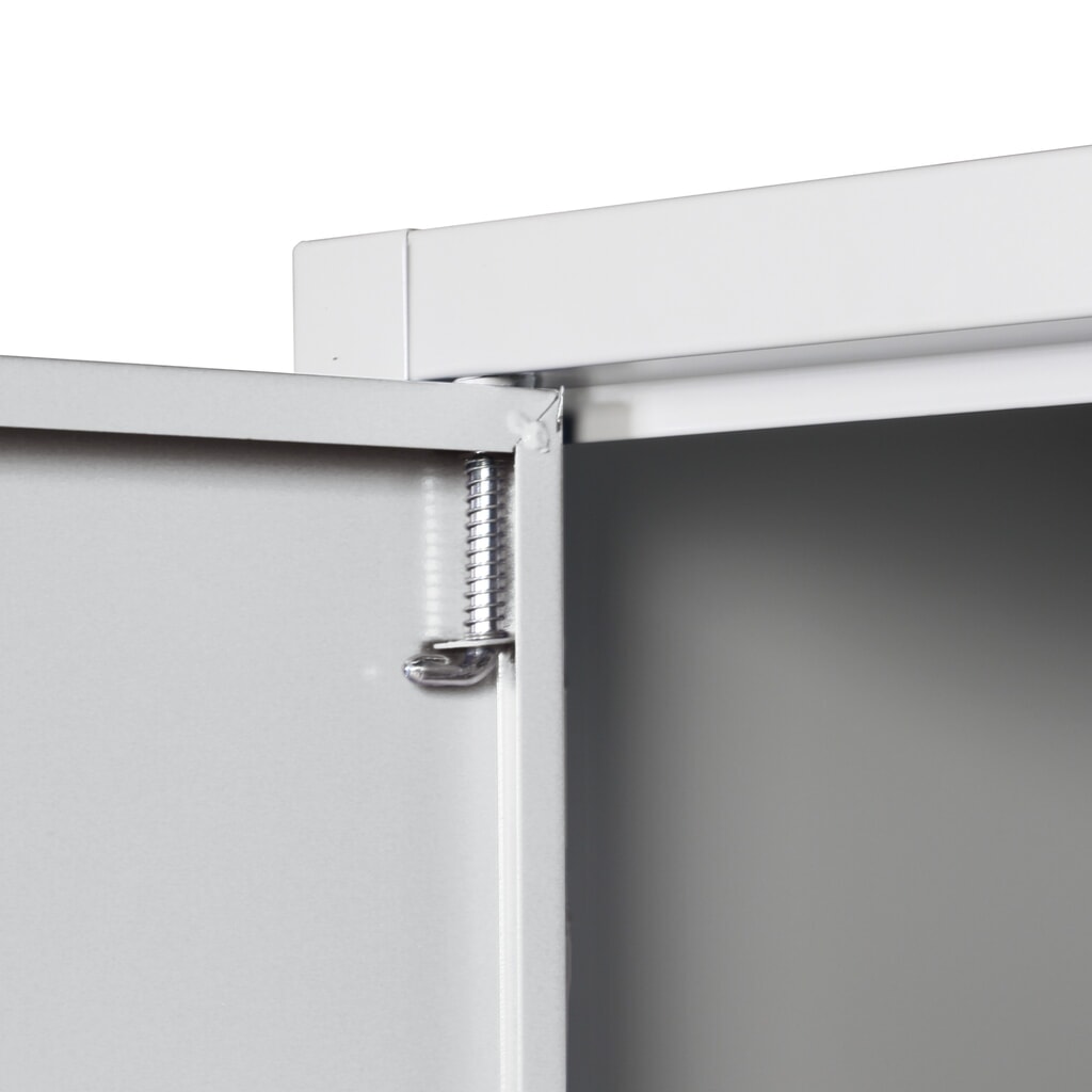 HEMMDAL Flügeltürschrank, 2 OH, Breite 800 mm, lichtgrau Produktabbildung Nr. 3: HEMMDAL Flügeltürschrank, 2 OH, Breite 800 mm, lichtgrau