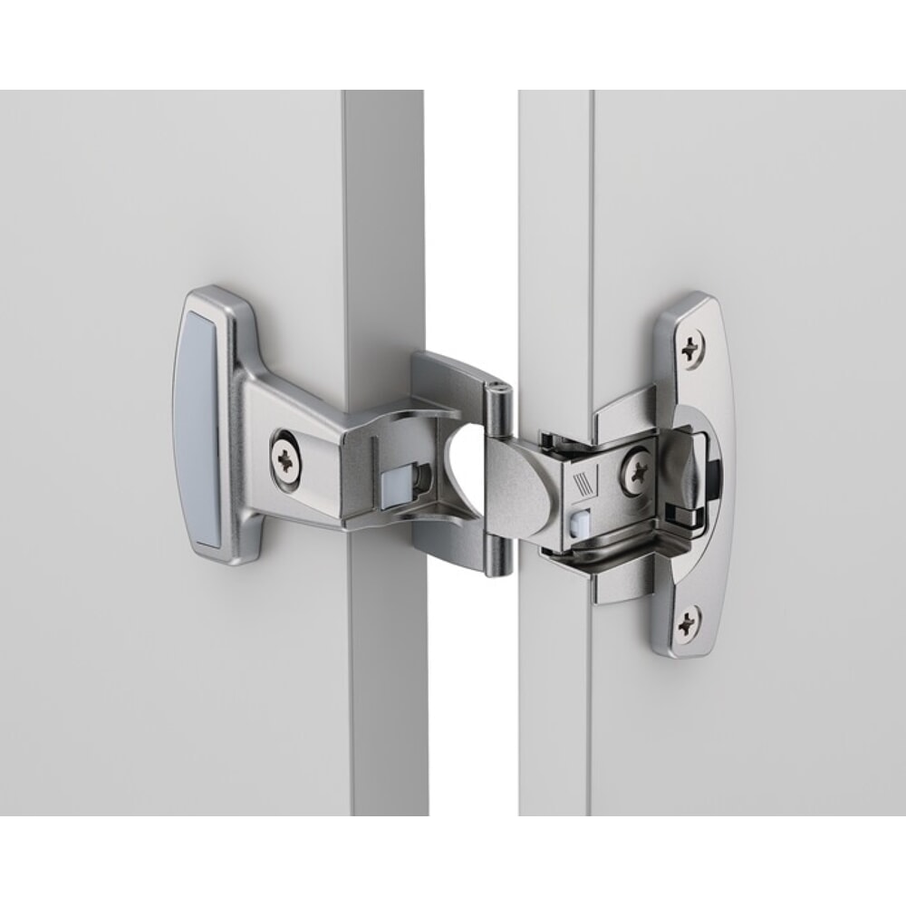 Produktabbildung: HETTICH Grundscharnier Selekta Pro 2000, mit Spreizmuffen, vorliegend, halb vorliegend, vernickelt