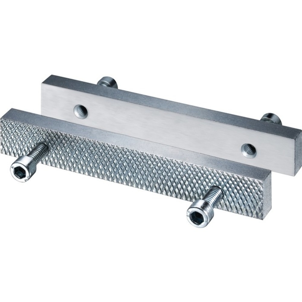 Produktabbildung: HEUER Schraubstockbacke Front Backen-B.120mm glatt/geriffelt HEUER