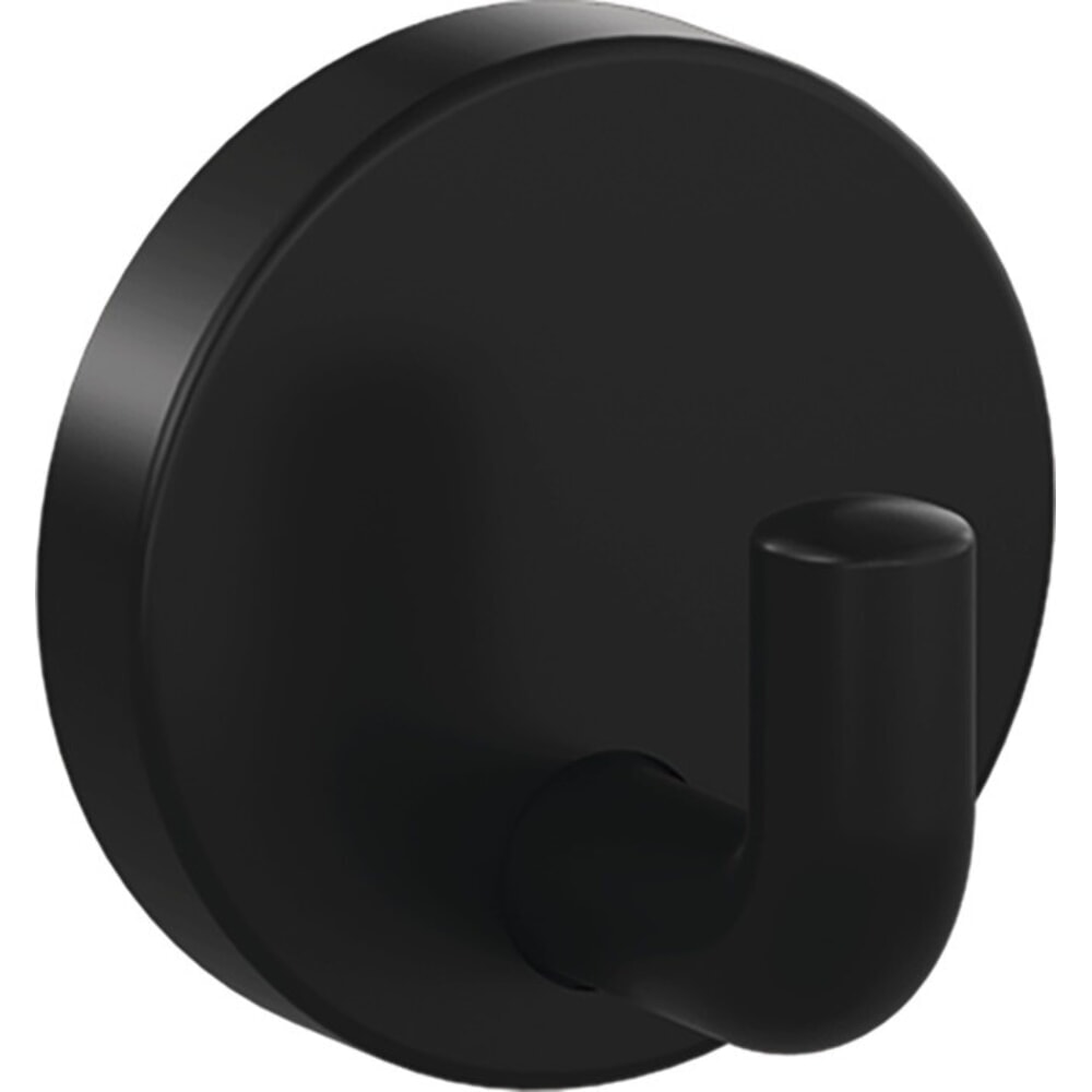 Produktabbildung: HEWI Einzelhaken 477.90B010, Polyamid 90 tiefschwarz matt, einfach Ausladung 45 mm, Ø 50 mm