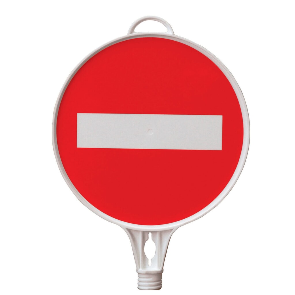 Produktabbildung: Hinweisschild "Durchgang verboten", rund, für Leitkegel und Absperrpfosten, ø 280 mm