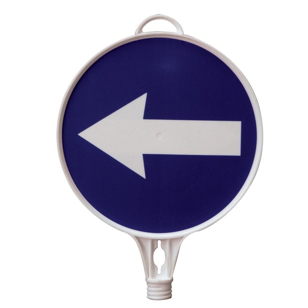 Produktabbildung: Hinweisschild Richtungspfeil, links, rund, ø 280 mm