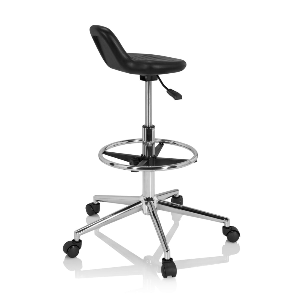 Produktabbildung Nr. 4: hjh OFFICE Ergonomischer Hocker / Arbeitshocker TOP WORK 3 I Hartschaum, schwarz