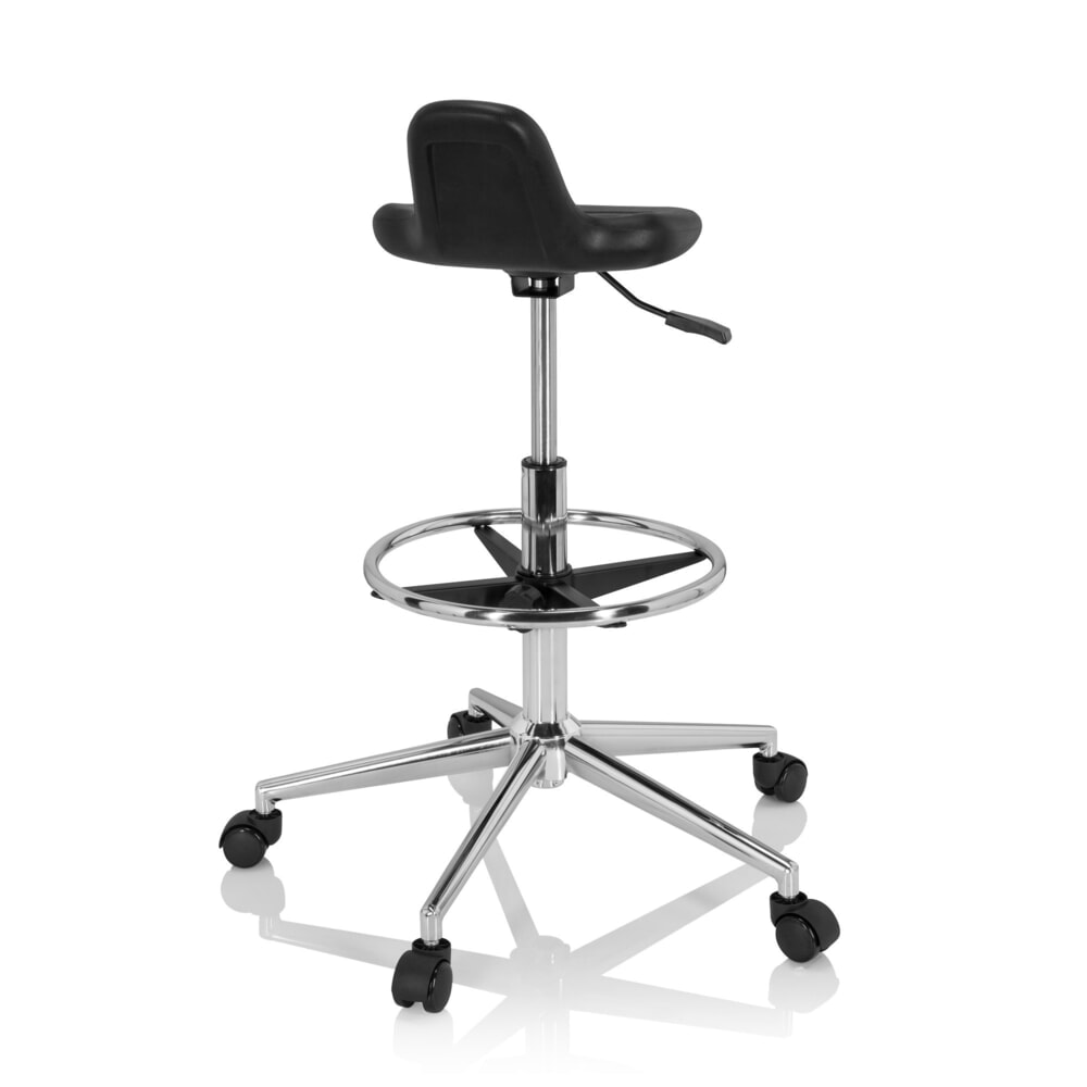Produktabbildung Nr. 5: hjh OFFICE Ergonomischer Hocker / Arbeitshocker TOP WORK 3 I Hartschaum, schwarz