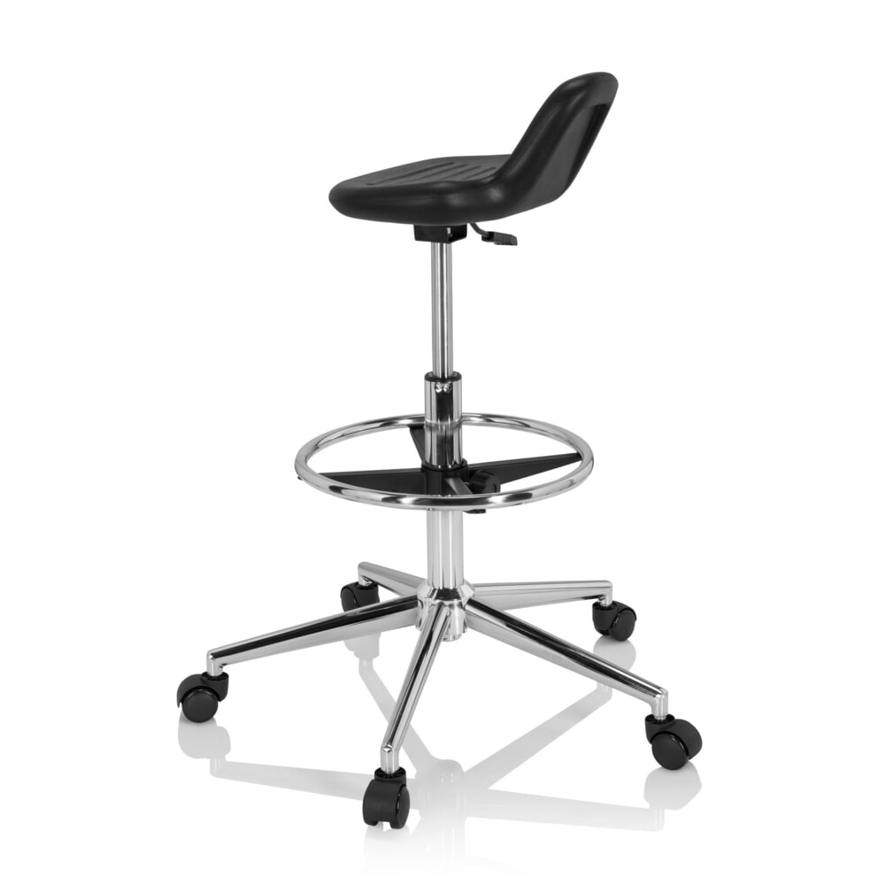 Produktabbildung Nr. 7: hjh OFFICE Ergonomischer Hocker / Arbeitshocker TOP WORK 3 I Hartschaum, schwarz
