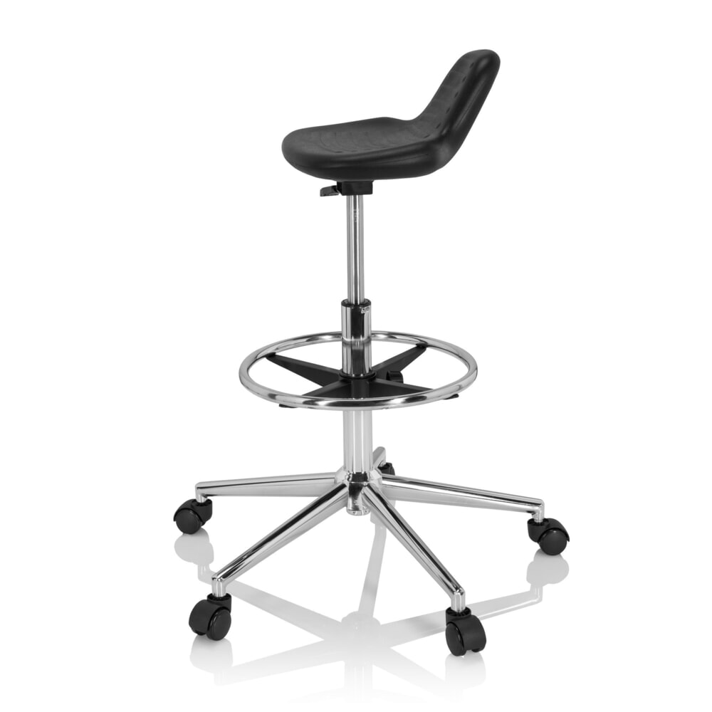 Produktabbildung Nr. 8: hjh OFFICE Ergonomischer Hocker / Arbeitshocker TOP WORK 3 I Hartschaum, schwarz