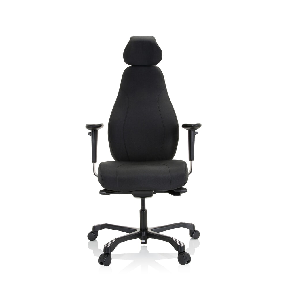 Produktabbildung: hjh OFFICE Arbeitsstuhl / Chefsessel RESISTIO XXL Stoff, schwarz