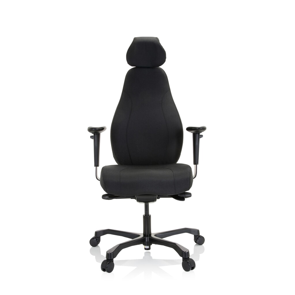 hjh OFFICE Arbeitsstuhl / Chefsessel RESISTIO XXL Stoff, schwarz Produktabbildung: hjh OFFICE Arbeitsstuhl / Chefsessel RESISTIO XXL Stoff, schwarz
