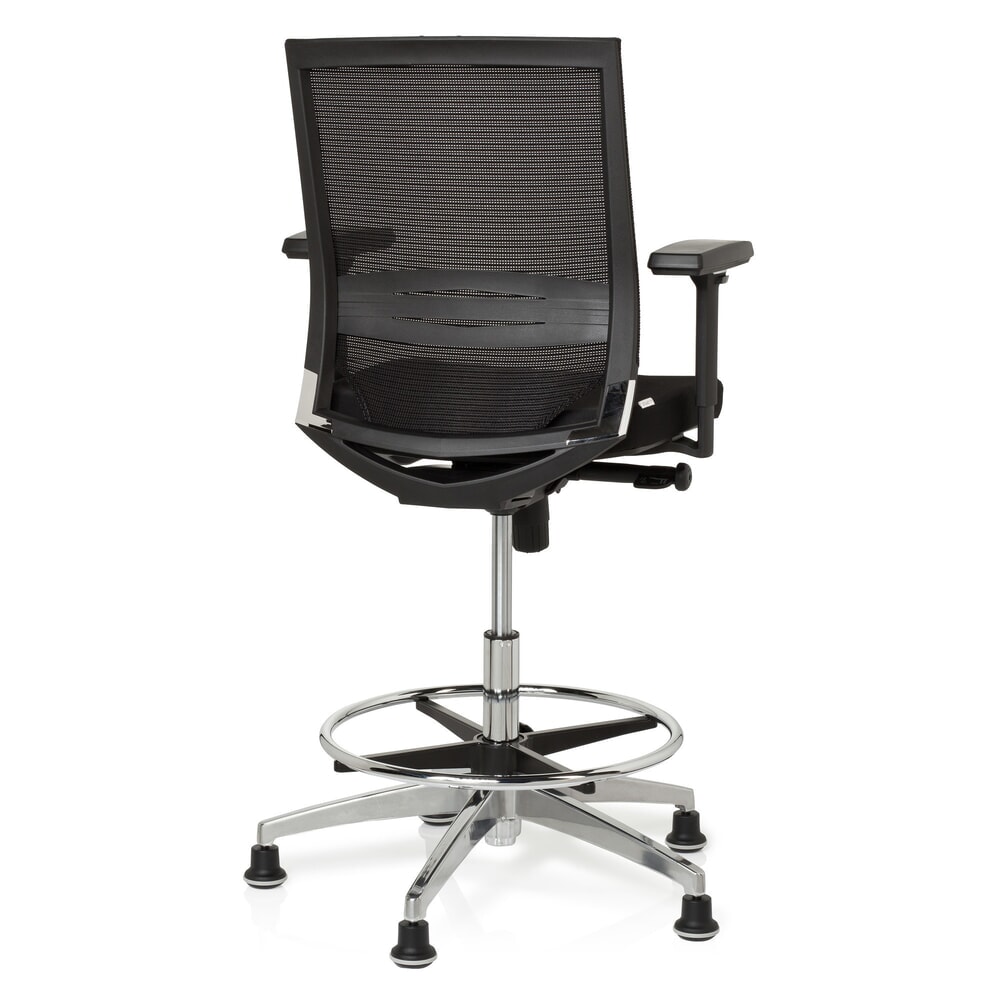 Produktabbildung Nr. 6: hjh OFFICE Arbeitsstuhl / Counterstuhl TOP WORK 77 Stoff, schwarz