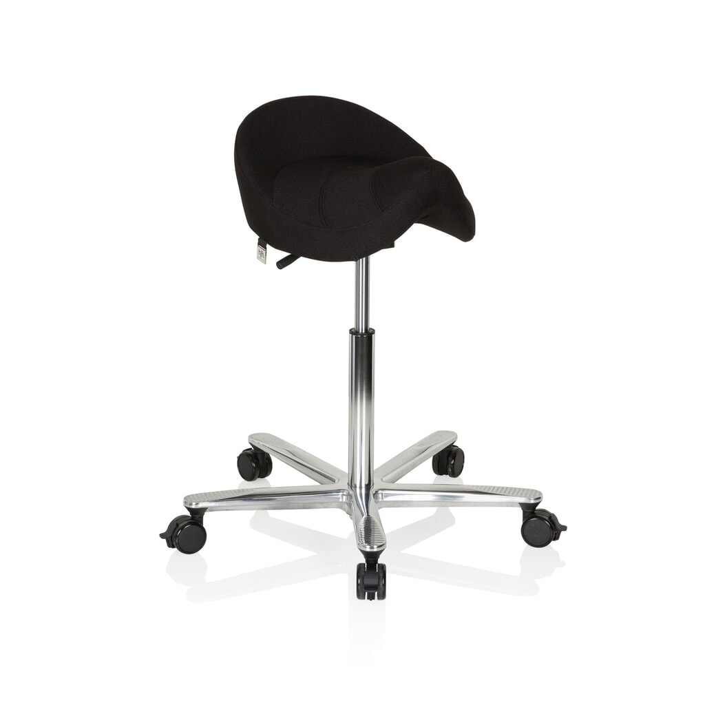 hjh OFFICE Arbeitstuhl / Arbeitshocker MOVE-TEC 3D PRO I Stoff, schwarz Produktabbildung Nr. 3: hjh OFFICE Arbeitstuhl / Arbeitshocker MOVE-TEC 3D PRO I Stoff, schwarz