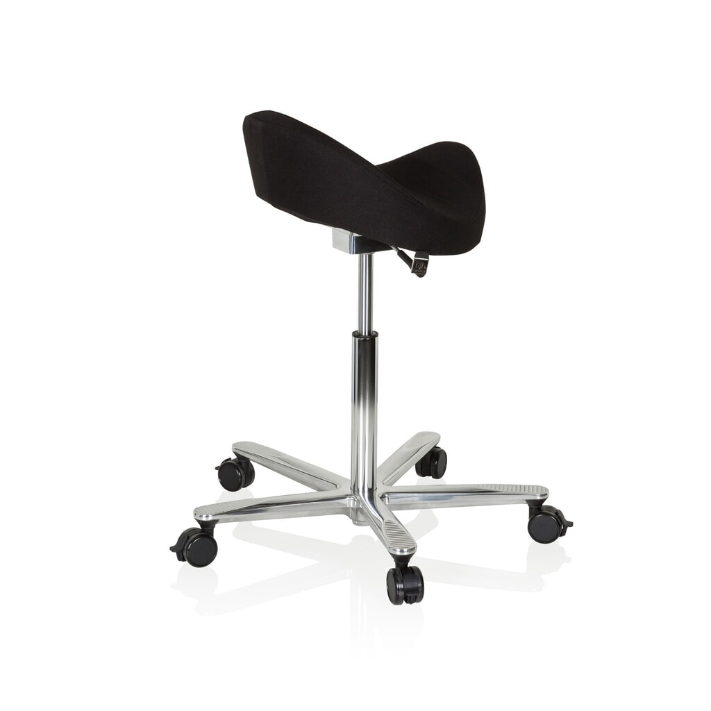 hjh OFFICE Arbeitstuhl / Arbeitshocker MOVE-TEC 3D PRO I Stoff, schwarz Produktabbildung Nr. 5: hjh OFFICE Arbeitstuhl / Arbeitshocker MOVE-TEC 3D PRO I Stoff, schwarz