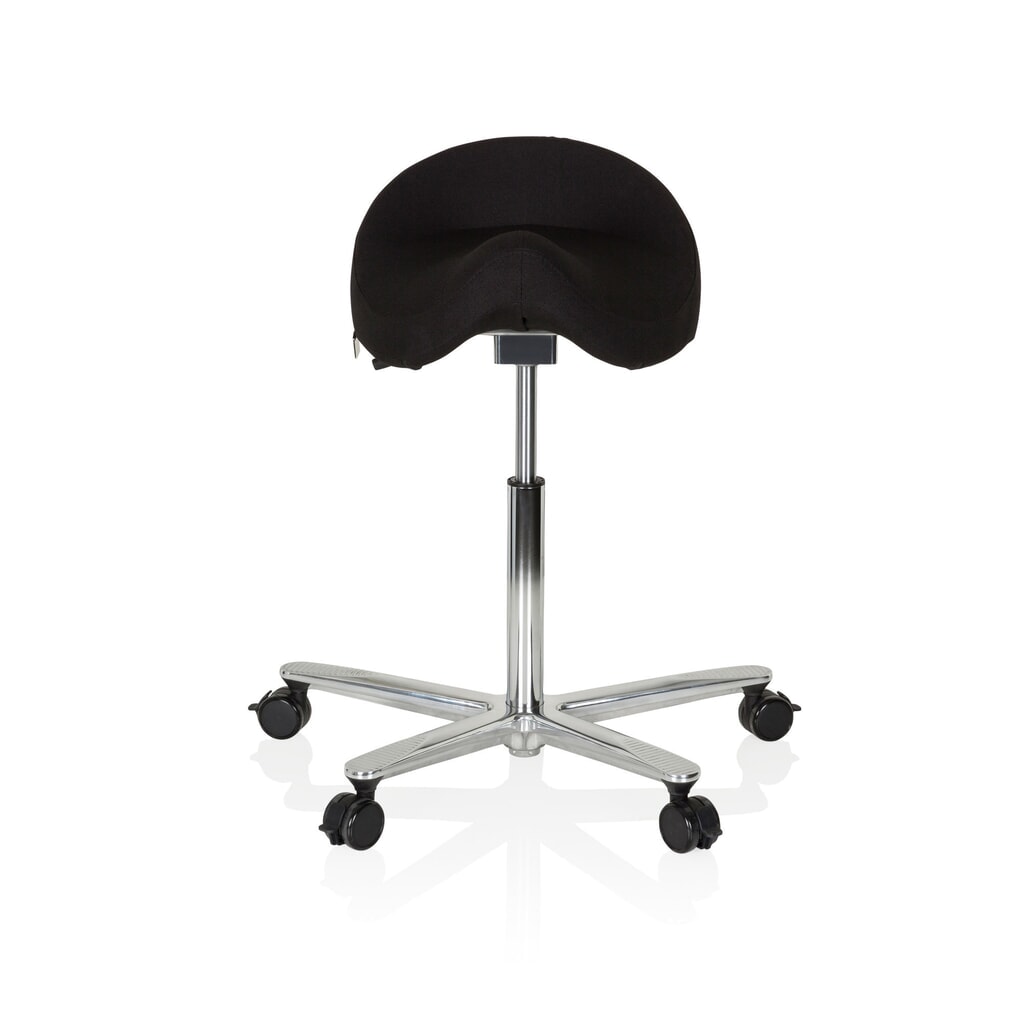 Produktabbildung Nr. 1: hjh OFFICE Arbeitstuhl / Arbeitshocker MOVE-TEC 3D PRO I Stoff, schwarz
