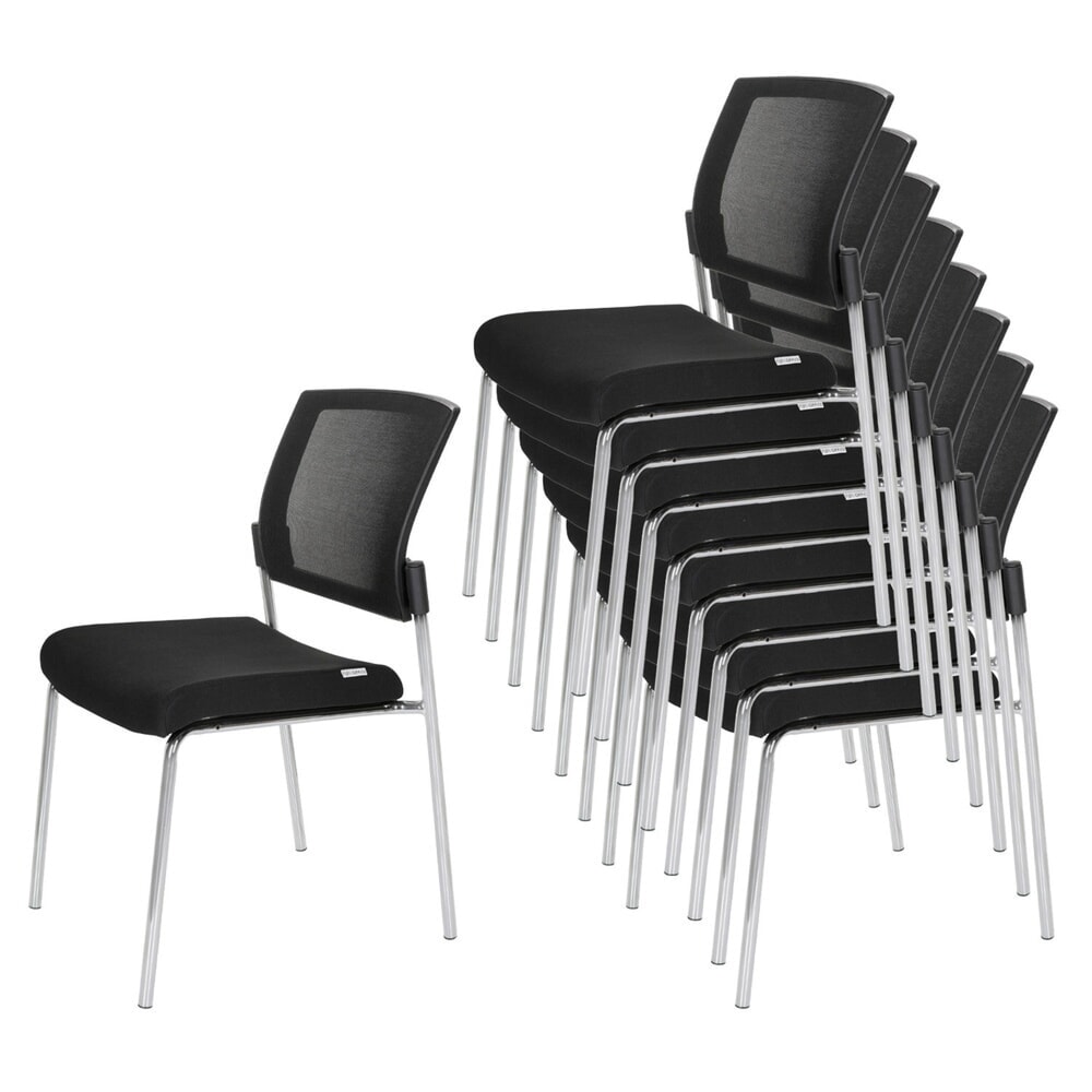 Produktabbildung Nr. 2: hjh OFFICE Besucherstuhl / Konferenzstuhl K9 V, schwarz