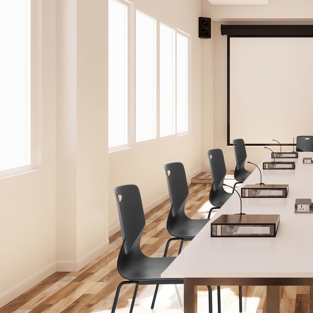 Produktabbildung Nr. 6: hjh OFFICE Besucherstuhl / Konferenzstuhl T36 V, schwarz