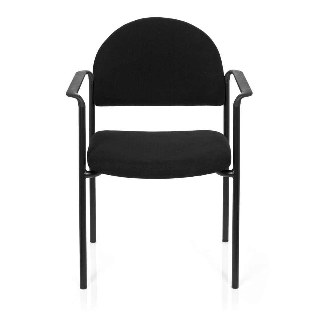 hjh OFFICE Besucherstuhl XT 700, schwarz/schwarz Produktabbildung: hjh OFFICE Besucherstuhl XT 700, schwarz/schwarz