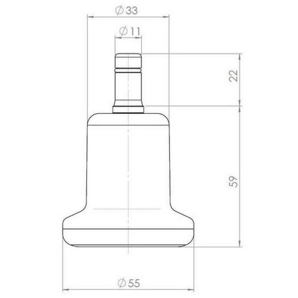 Produktabbildung Nr. 4: hjh OFFICE 5x Bodengleiter STAND klein No. 11 Stift 11 mm / 50 mm Standfüsse, (5er Pack)