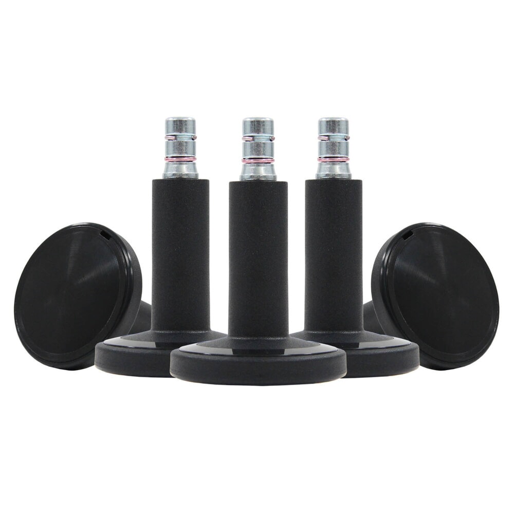 Produktabbildung Nr. 3: hjh OFFICE 5x Bodengleiter STATO-M Stift 11 mm / 60 mm Standfüsse, (5er Pack), schwarz