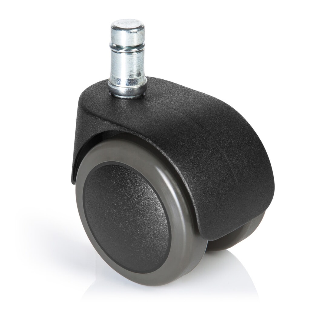 hjh OFFICE 5x Hartbodenrollen ROLO EASY 11 mm / 50 mm Büro-Stuhl-Rollen, (5er Pack) Produktabbildung: hjh OFFICE 5x Hartbodenrollen ROLO EASY 11 mm / 50 mm Büro-Stuhl-Rollen, (5er Pack)
