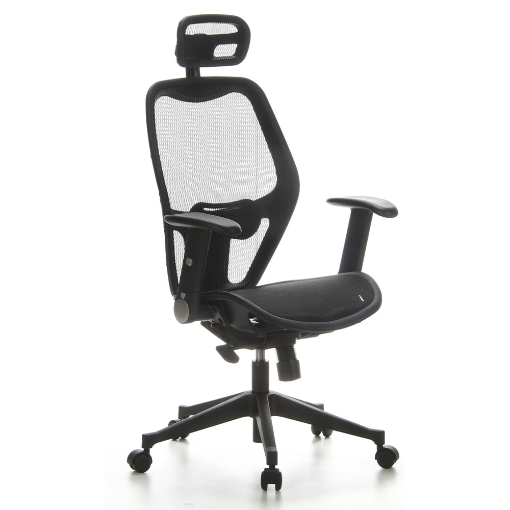Produktabbildung Nr. 4: hjh OFFICE Bürostuhl / Chefsessel AIR PORT Netzstoff, schwarz