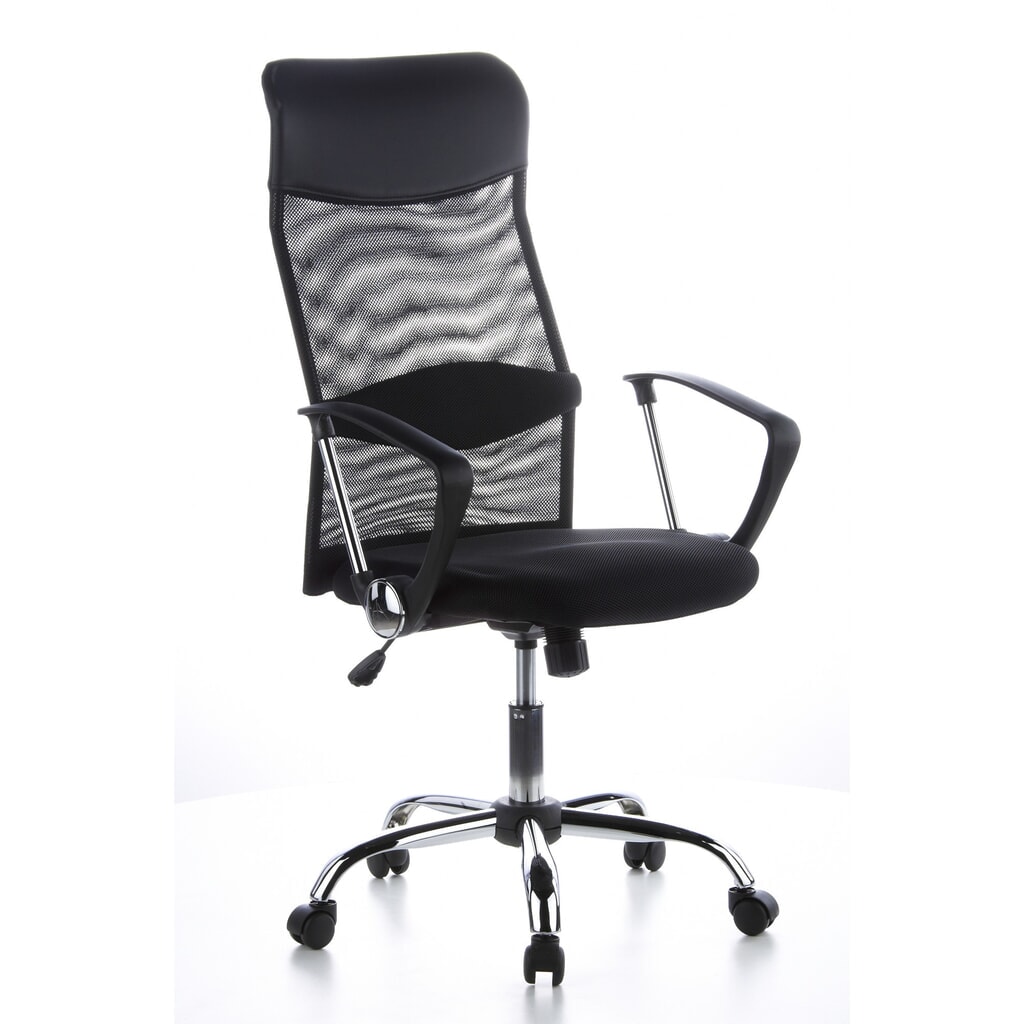 hjh OFFICE Bürostuhl / Chefsessel ARIA HIGH Stoff, schwarz Produktabbildung Nr. 4: hjh OFFICE Bürostuhl / Chefsessel ARIA HIGH Stoff, schwarz