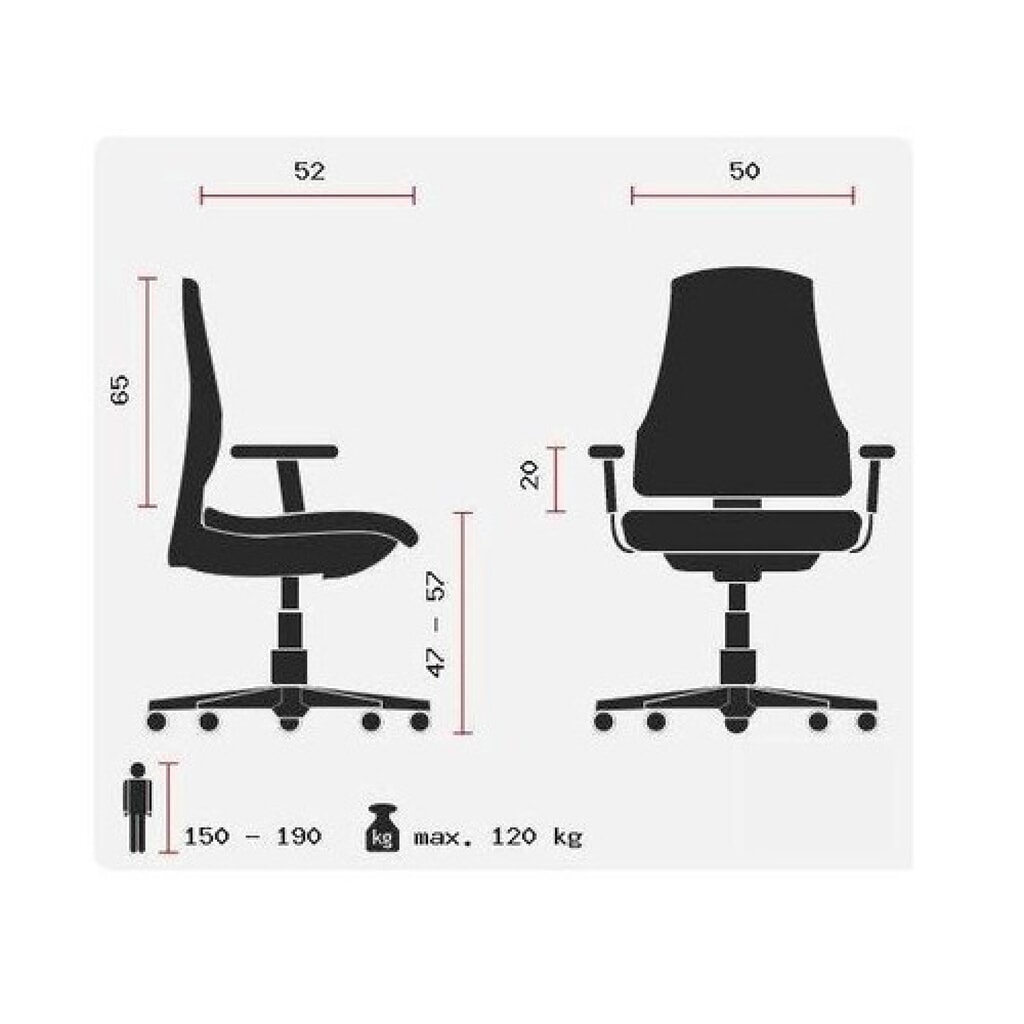 Produktabbildung Nr. 11: hjh OFFICE Bürostuhl / Chefsessel ARTON 20 Kunstleder/Netzstoff, schwarz