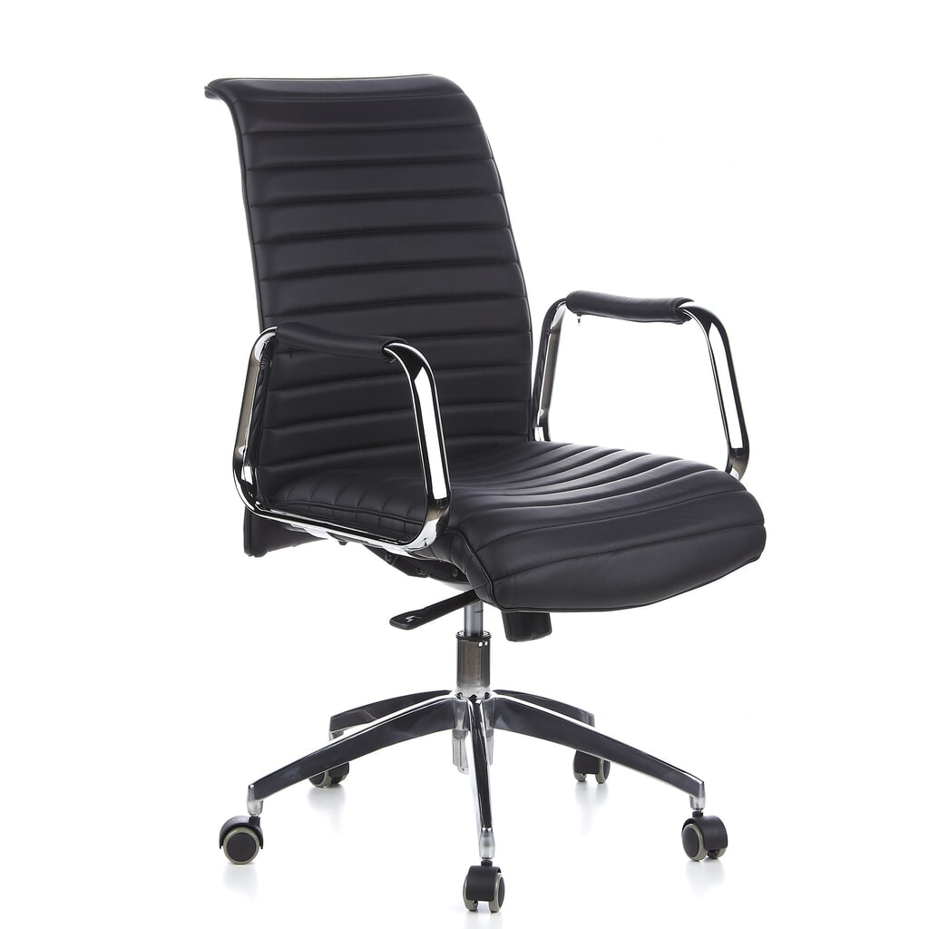 Produktabbildung Nr. 4: hjh OFFICE Bürostuhl / Chefsessel ASPERA 10 Leder, schwarz