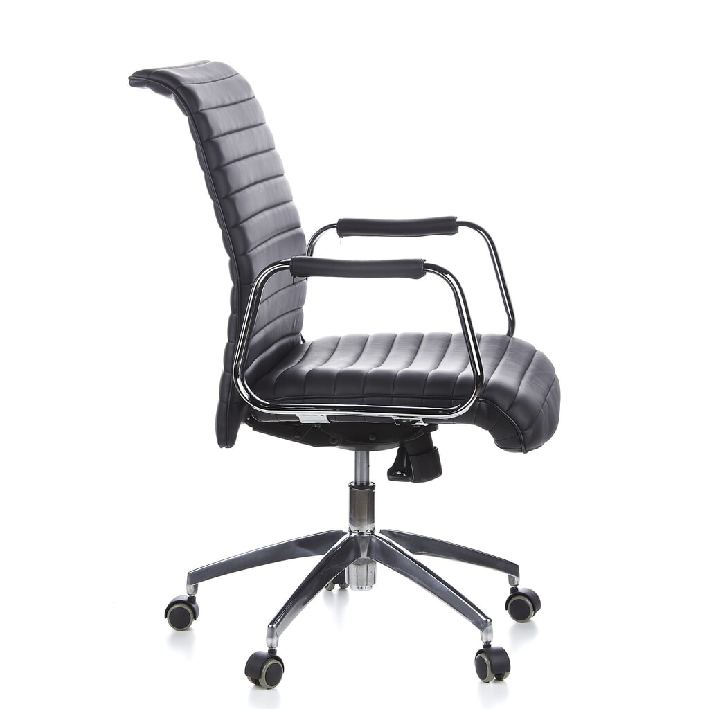 Produktabbildung Nr. 5: hjh OFFICE Bürostuhl / Chefsessel ASPERA 10 Leder, schwarz