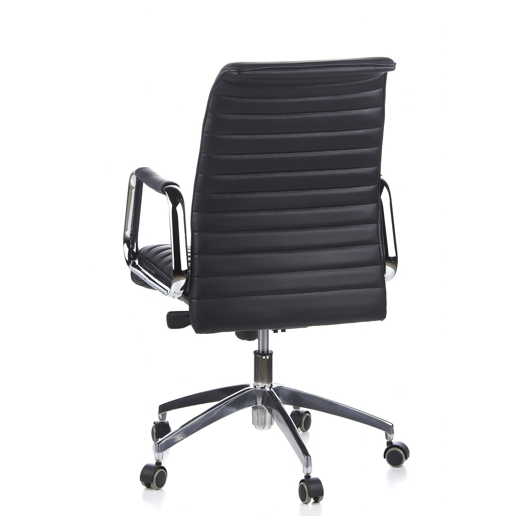 hjh OFFICE Bürostuhl / Chefsessel ASPERA 10 Leder, schwarz Produktabbildung Nr. 8: hjh OFFICE Bürostuhl / Chefsessel ASPERA 10 Leder, schwarz