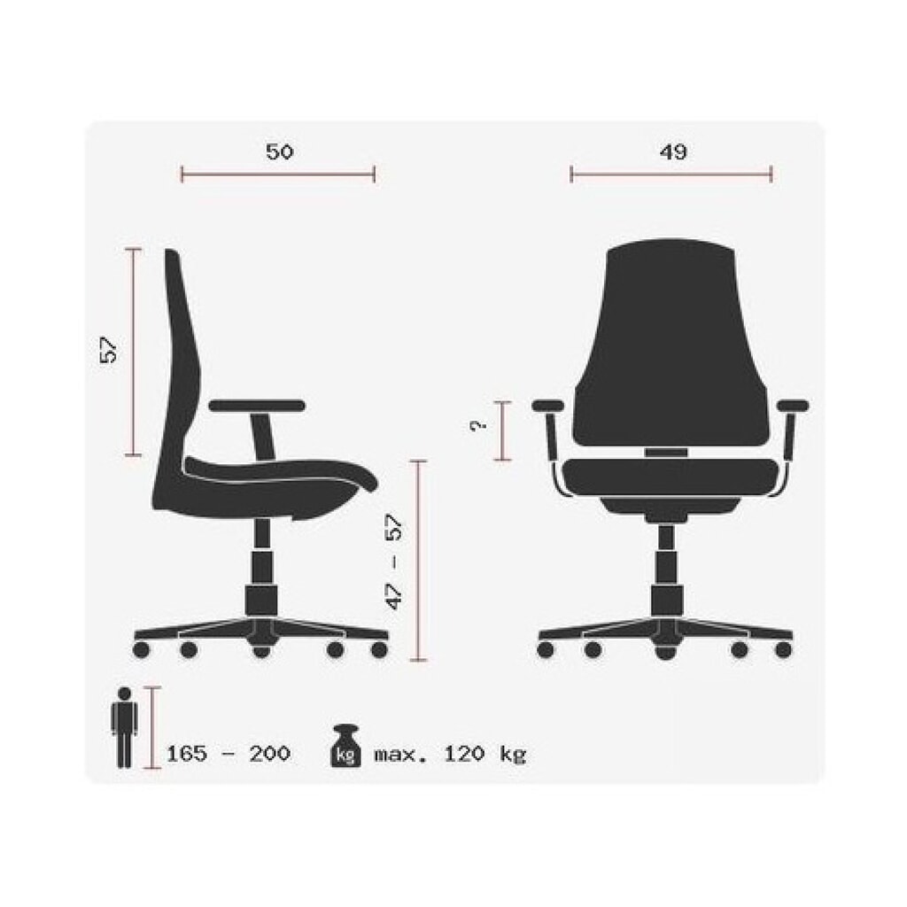 hjh OFFICE Bürostuhl / Chefsessel ASPERA 10 Leder, schwarz Produktabbildung Nr. 12: hjh OFFICE Bürostuhl / Chefsessel ASPERA 10 Leder, schwarz