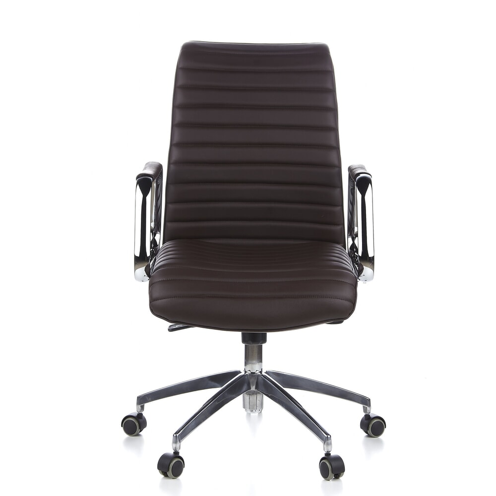 Produktabbildung Nr. 1: hjh OFFICE Bürostuhl / Chefsessel ASPERA 10 Leder, braun