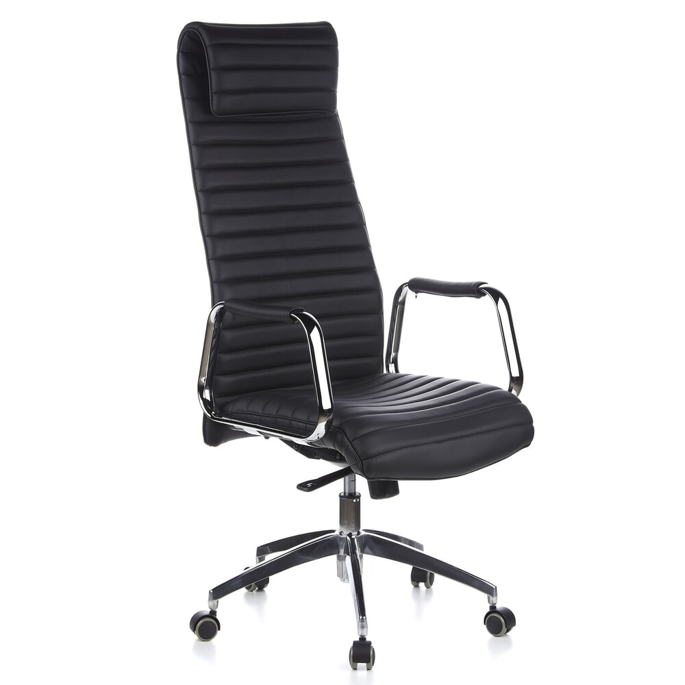 Produktabbildung Nr. 4: hjh OFFICE Bürostuhl / Chefsessel ASPERA 20 Leder, schwarz