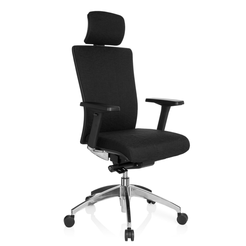 Produktabbildung Nr. 4: hjh OFFICE Bürostuhl / Chefsessel ASTRA LUX Stoff, schwarz