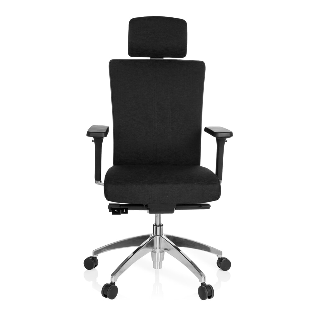 Produktabbildung Nr. 1: hjh OFFICE Bürostuhl / Chefsessel ASTRA LUX Stoff, schwarz