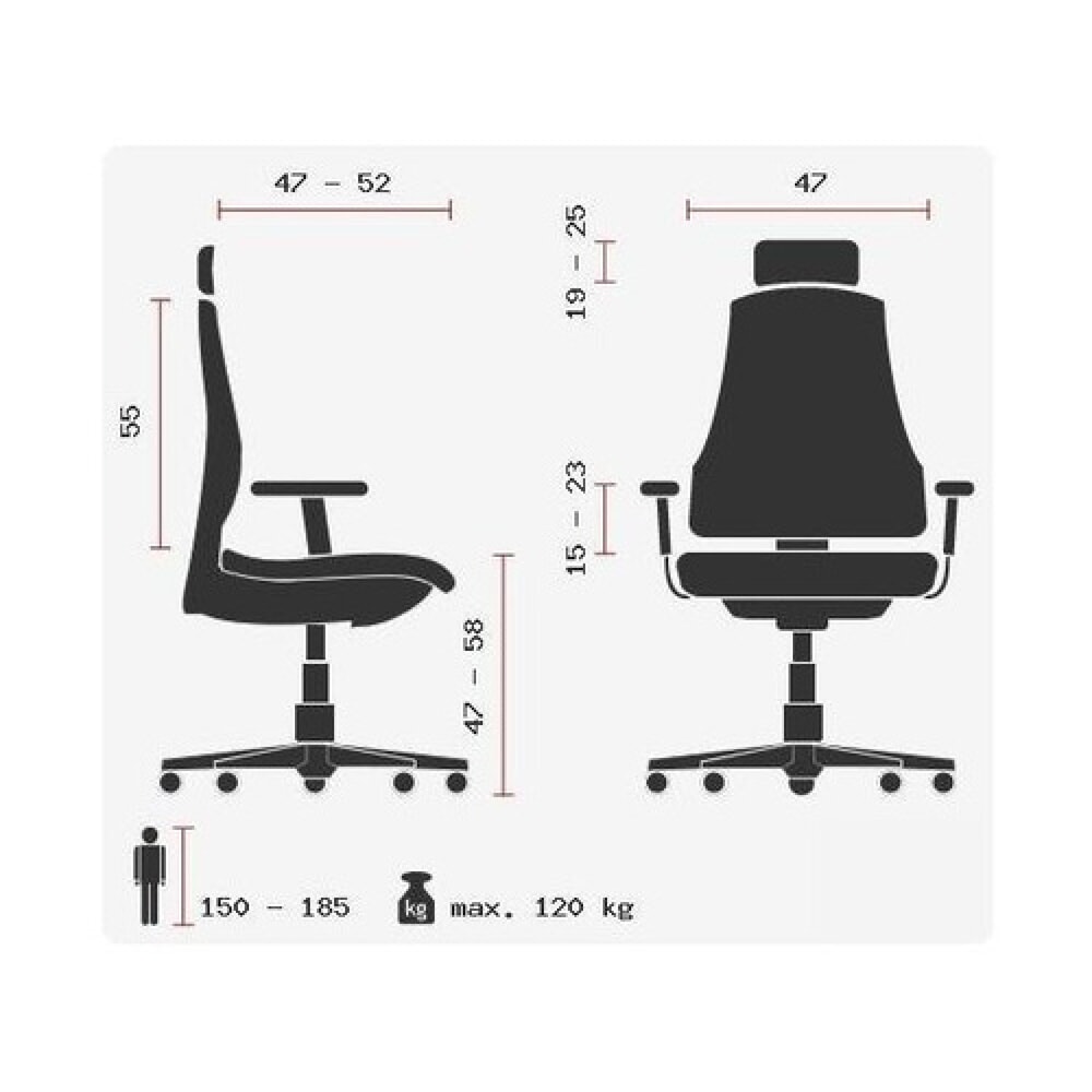 Produktabbildung Nr. 12: hjh OFFICE Bürostuhl / Chefsessel ASTRA LUX Stoff, schwarz