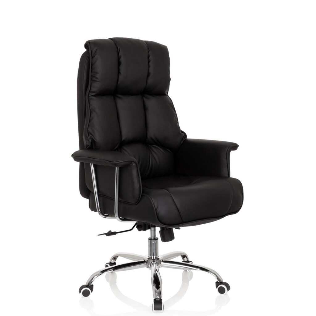 Produktabbildung: hjh OFFICE Bürostuhl / Chefsessel COMMANDER PU Kunstleder, schwarz