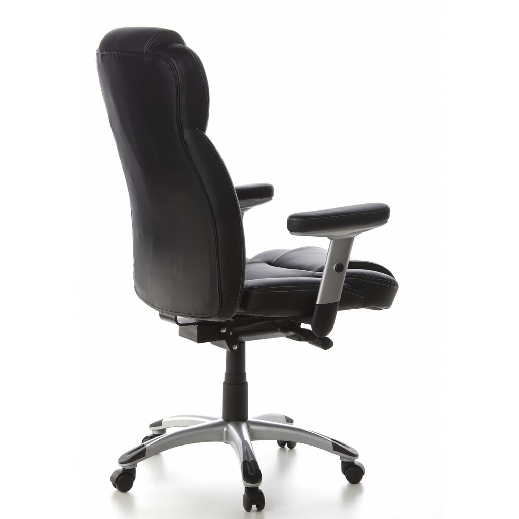 hjh OFFICE Bürostuhl / Chefsessel EMBASSY 200 Leder, schwarz Produktabbildung Nr. 6: hjh OFFICE Bürostuhl / Chefsessel EMBASSY 200 Leder, schwarz