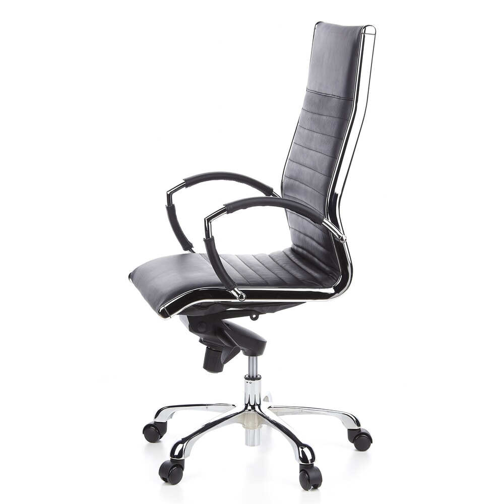 Produktabbildung Nr. 9: hjh OFFICE Bürostuhl / Chefsessel PARMA 20 Leder, schwarz