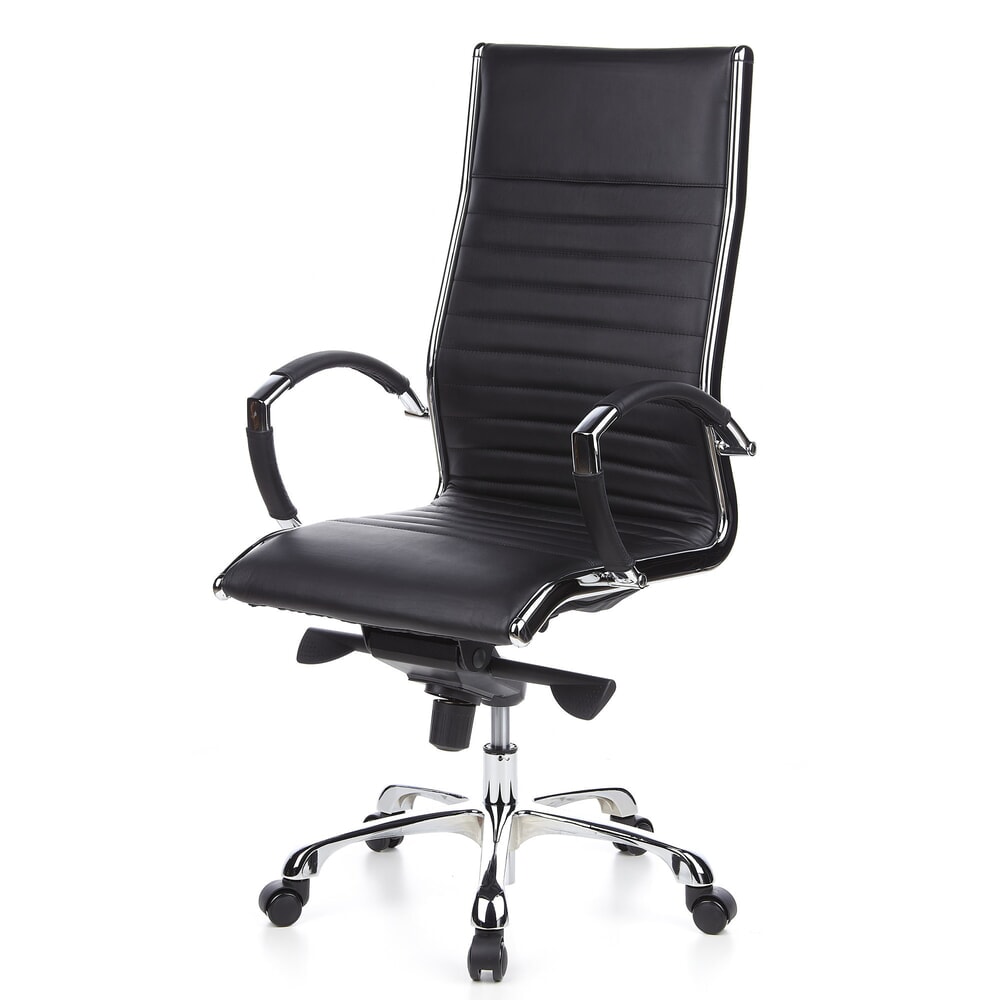 Produktabbildung Nr. 10: hjh OFFICE Bürostuhl / Chefsessel PARMA 20 Leder, schwarz