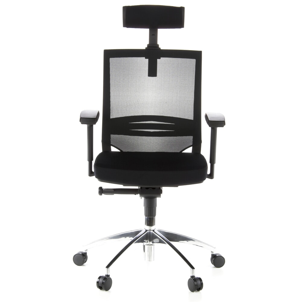 Produktabbildung: hjh OFFICE Bürostuhl / Chefsessel PORTO MAX Stoff, schwarz