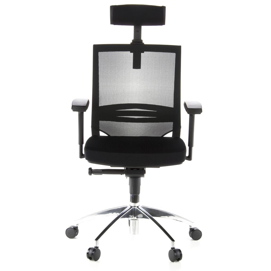 hjh OFFICE Bürostuhl / Chefsessel PORTO MAX Stoff, schwarz Produktabbildung: hjh OFFICE Bürostuhl / Chefsessel PORTO MAX Stoff, schwarz