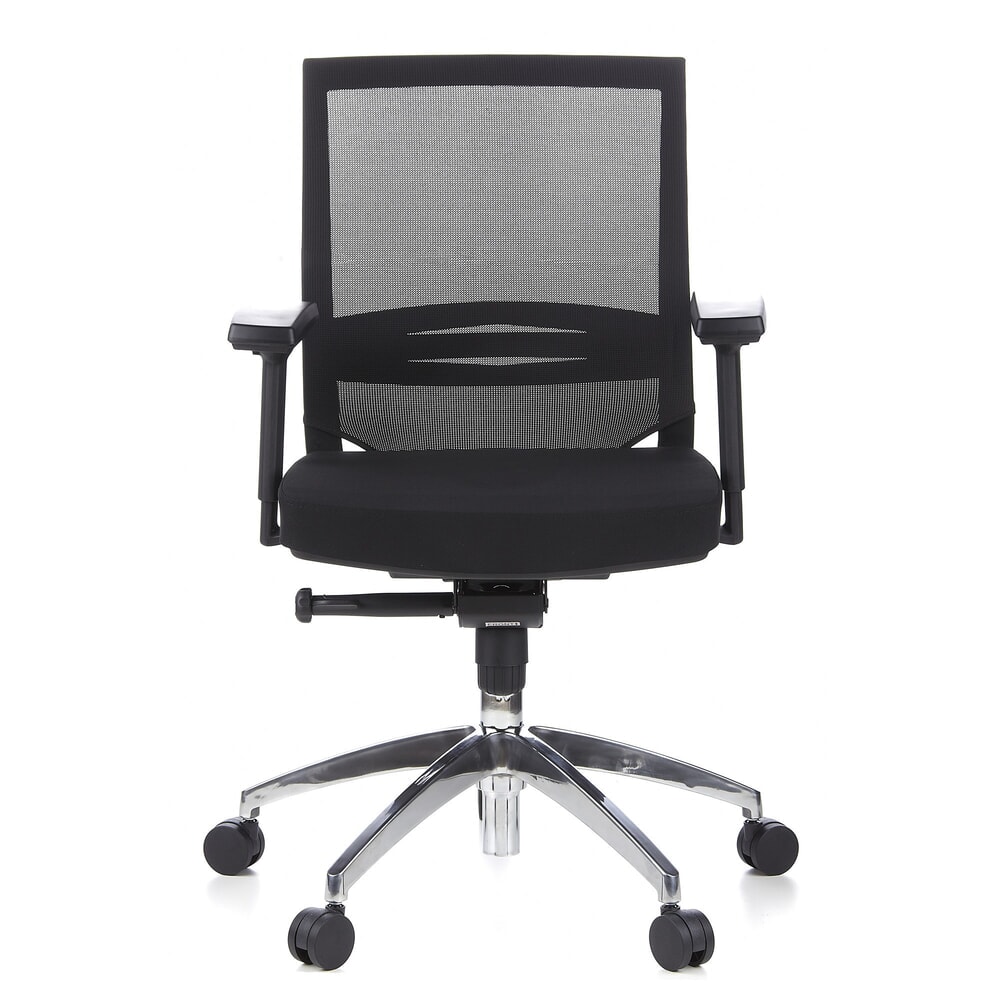 Produktabbildung: hjh OFFICE Bürostuhl / Chefsessel PORTO PRO Stoff, schwarz
