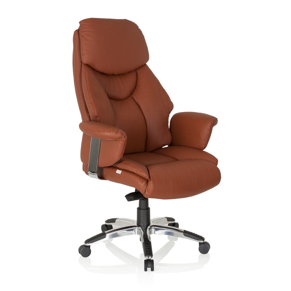 Produktabbildung Nr. 4: hjh OFFICE Bürostuhl / Chefsessel PRADO Leder, braun
