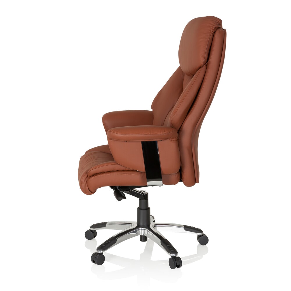 Produktabbildung Nr. 10: hjh OFFICE Bürostuhl / Chefsessel PRADO Leder, braun