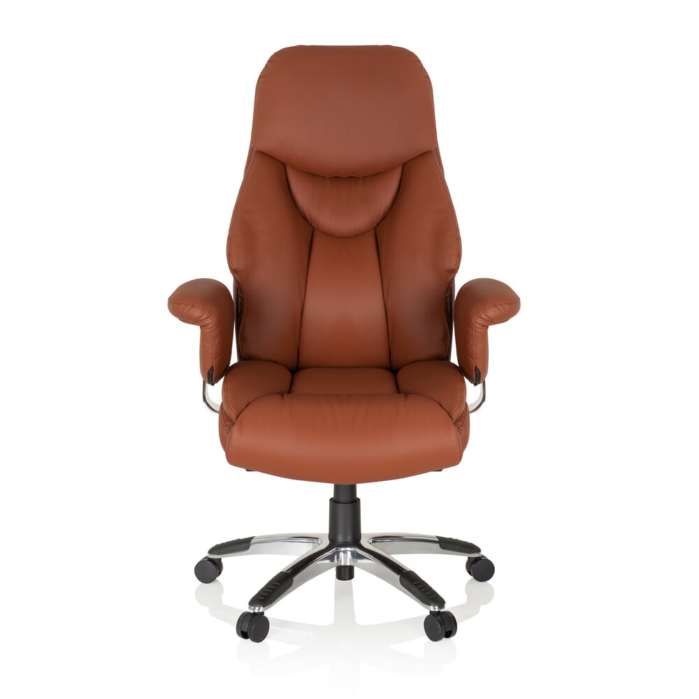 Produktabbildung Nr. 1: hjh OFFICE Bürostuhl / Chefsessel PRADO Leder, braun