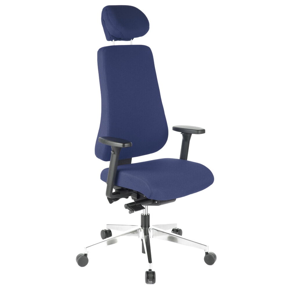 Produktabbildung Nr. 2: hjh OFFICE Bürostuhl / Chefsessel PRO TEC 400 Stoff, dunkelblau