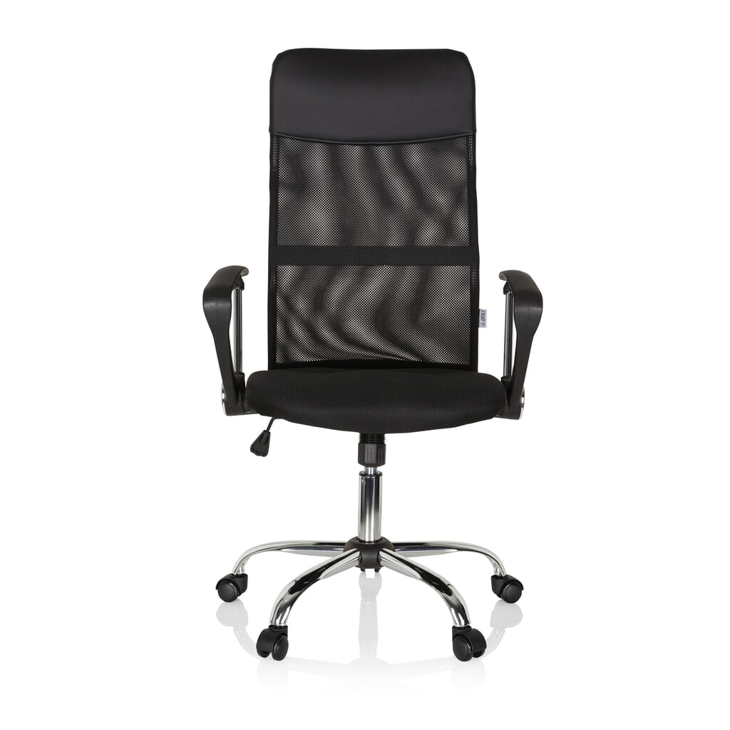 hjh OFFICE Bürostuhl / Chefsessel PURE NET Kunstleder/Netzstoff, schwarz Produktabbildung: hjh OFFICE Bürostuhl / Chefsessel PURE NET Kunstleder/Netzstoff, schwarz