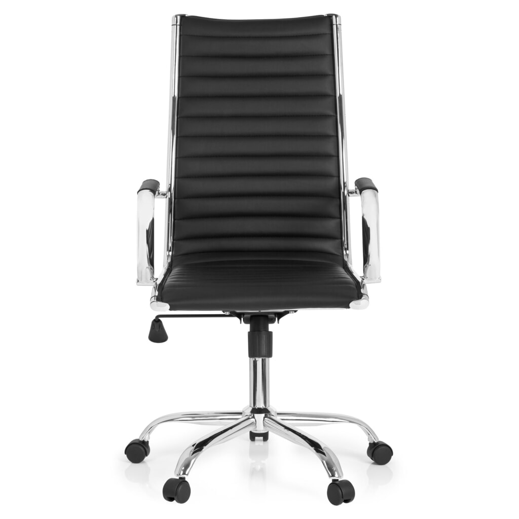 Produktabbildung: hjh OFFICE Bürostuhl / Chefsessel VEMONA 20 Kunstleder, schwarz