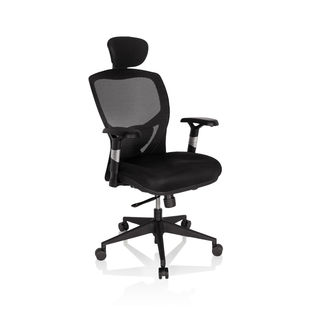 Produktabbildung Nr. 4: hjh OFFICE Bürostuhl / Chefsessel VENUS BASE Stoff, schwarz