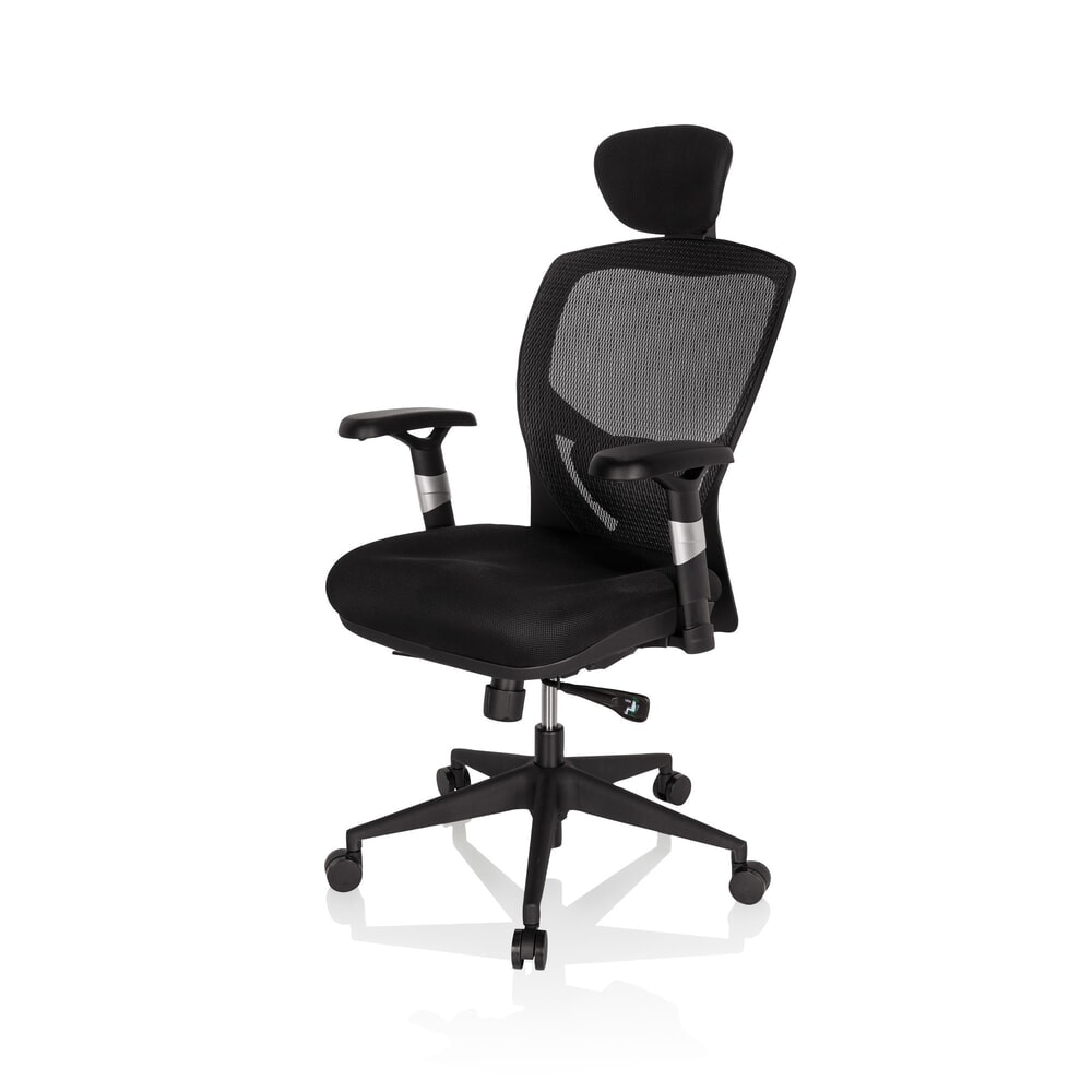 Produktabbildung Nr. 11: hjh OFFICE Bürostuhl / Chefsessel VENUS BASE Stoff, schwarz